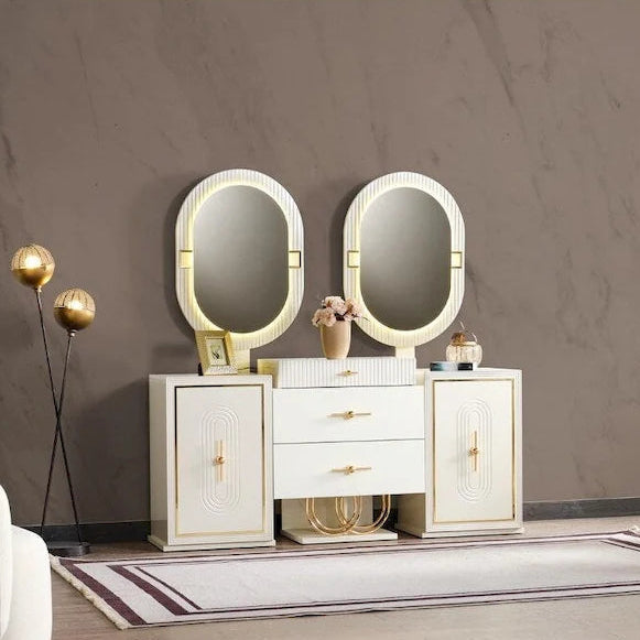 Marsille Modern Buffet With Mirror For Dining Room