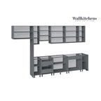 Küche Weiß Hochglanz Farbe Unterschränke Breite 4m - 157x24