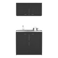 Cabinet Set, Garage, Black,30,8 H X 39,3 W X 20,4D