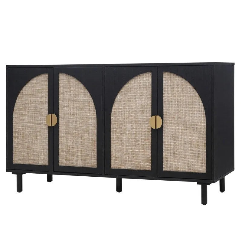 4 Door Cabinet, Suitable for Bedroom, Living Room, Study