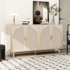 4-türiger Schrank, geeignet für Schlafzimmer, Wohnzimmer, Arbeitszimmer