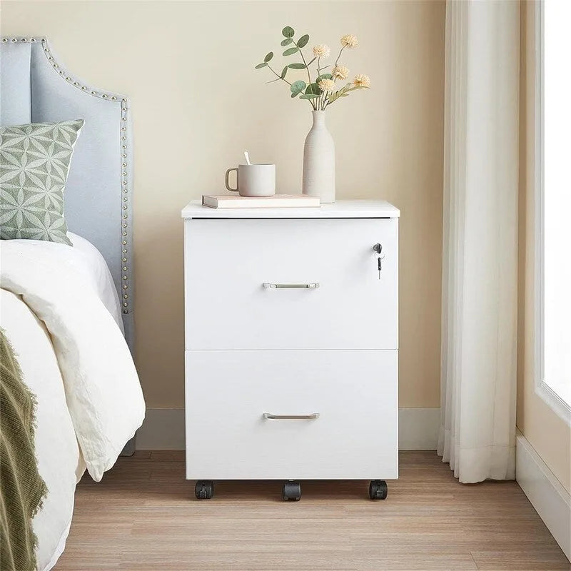 2-Drawer File Cabinet - 16.9D x 17.5W x 28.3H