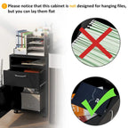Modern Mobile Storage Cabinet with 1 Shelf,1 Drawer and 1 Cabinet, Printer Stand with Castors