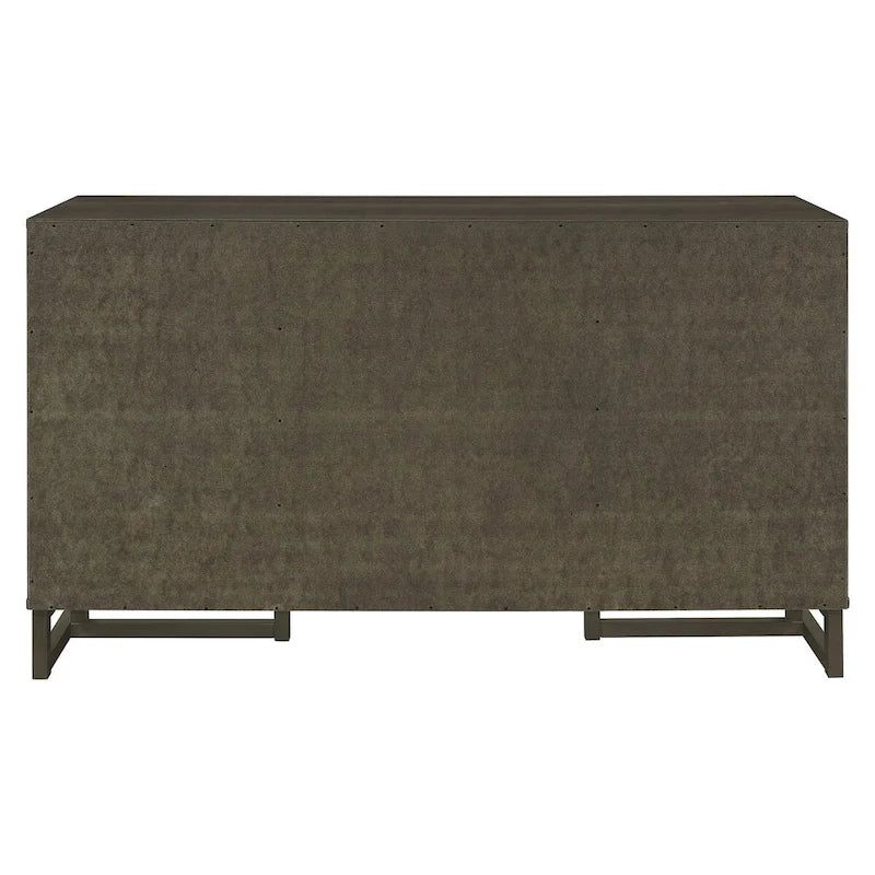 Dark Grey 3-Drawer Server with 2 Cabinets