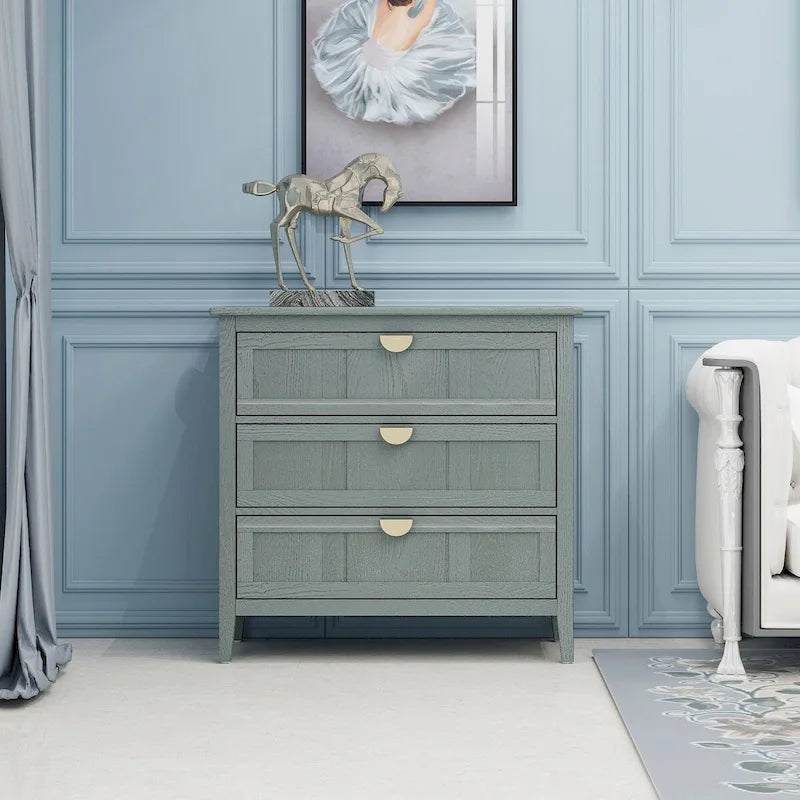 3 Drawer Cabinet, American Furniture,Suitable for Bedroom and Living Room Entryway