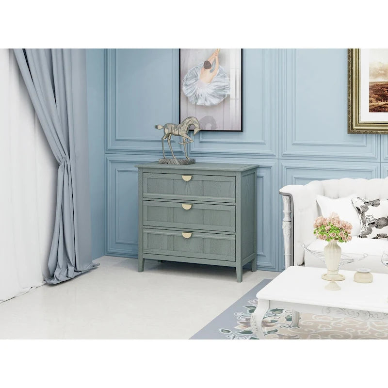 3 Drawer Cabinet, American Furniture,Suitable for Bedroom and Living Room Entryway