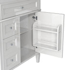 Badezimmerschrank mit integriertem Waschbecken und Kippschublade