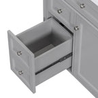 Badezimmerschrank mit integriertem Waschbecken und Kippschublade