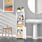 Badezimmer-Aufbewahrungsschrank, klein, wasserdicht, freistehend – 9,4T x 7,87B x 29,5H