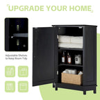 Schwarzer Badezimmerschrank, dreieckiger Eckschrank mit verstellbarem Regal, moderner Stil, MDF-Platte