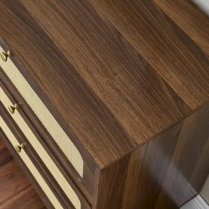 6-Drawers Rattan Storage Cabinet